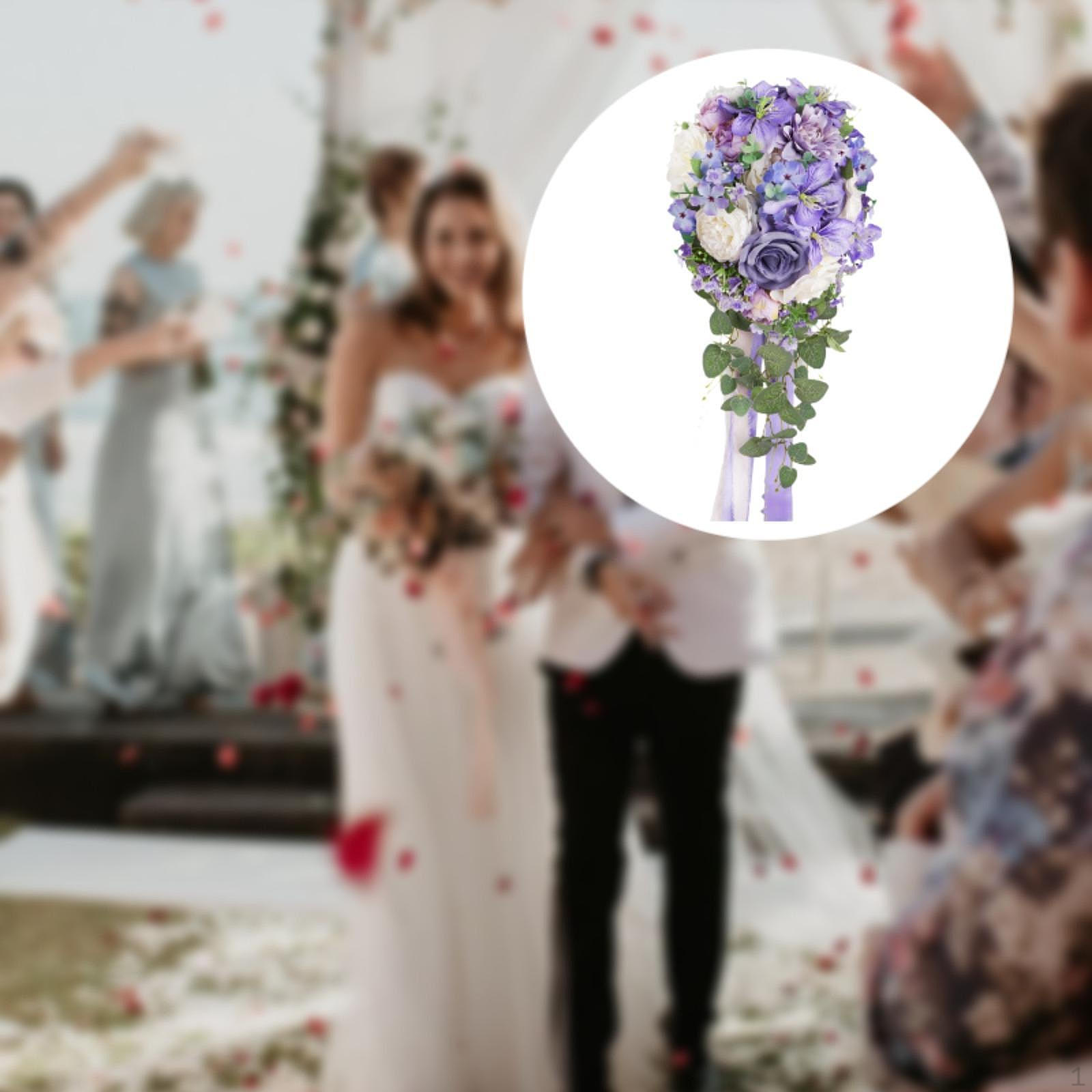 Свадебный букет для невесты Искусственные цветы из шелка Романтичный букет невесты