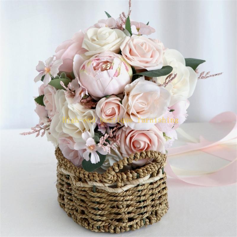 Свадебный Букет Невесты Букет Подружки Невесты Шелковая Невеста Держит Искусственный Цветок China Mainland